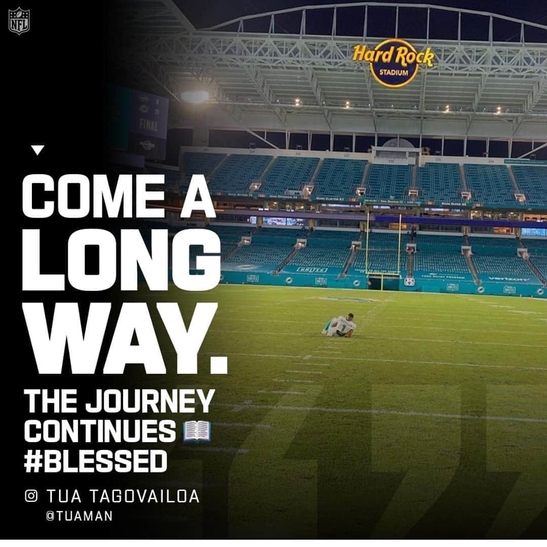 NFLさんのインスタグラム写真 - (NFLInstagram)「It's been a long road back for Tua. 🙏🐬」10月21日 0時30分 - nfl