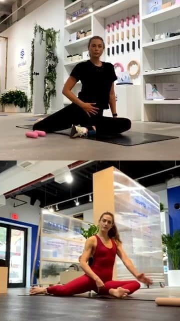 マリア・シャラポワのインスタグラム：「🏋️‍♀️🤸⛹️‍♂️🧘‍♂️ @nakedretail @bala @chelseywilkens」