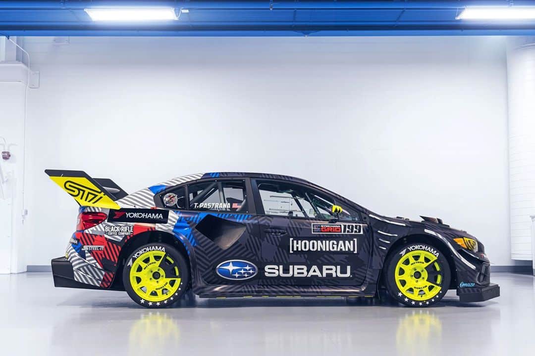 Subaru Rally Team USAさんのインスタグラム写真 - (Subaru Rally Team USAInstagram)「Now the detailed livery pics... What do ya see? 🧐   Shot at @vermont.sportscar  #subaru #travispastrana  #Repost @thehoonigans  ・・・ Freshly wrapped and ready to fly, shoot fire, and do all kinds of other @TravisPastrana type things: the all-new Gymkhana STI from @Subaru_USA. Shot by our buddy @AndrewLink.」10月21日 0時48分 - subarumotorsportsusa
