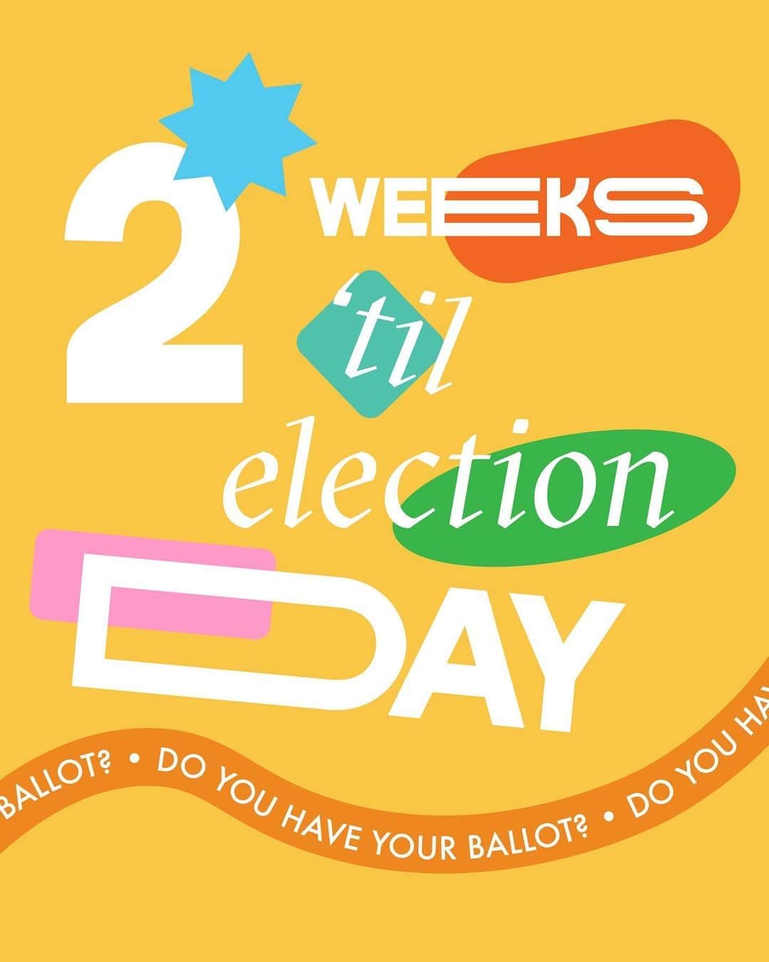 のインスタグラム：「While some states like CA automatically send registered voters a mail-in ballot, some states require voters to request an absentee ballot. Get that ballot in time - check the link in bio to see your state’s deadline to request a ballot.」