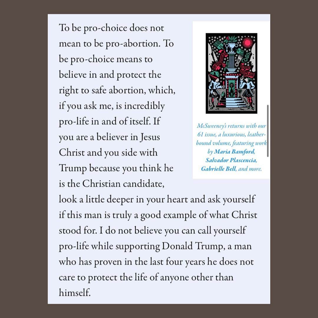 ベスト・コーストさんのインスタグラム写真 - (ベスト・コーストInstagram)「I wrote this essay for @mcswys about why Trump isn’t actually the pro-life or “Christian” candidate. ⁣ ⁣ being raised in the church for a large portion of my life, I learned what real Christian values are about and ... Trump ain’t it. ⁣ ⁣ swipe through to read or click the link in my bio. also consider donating to @reprorights who fight hard to protect reproductive rights for women while this administration fights to remove them.」10月21日 0時58分 - best_coast