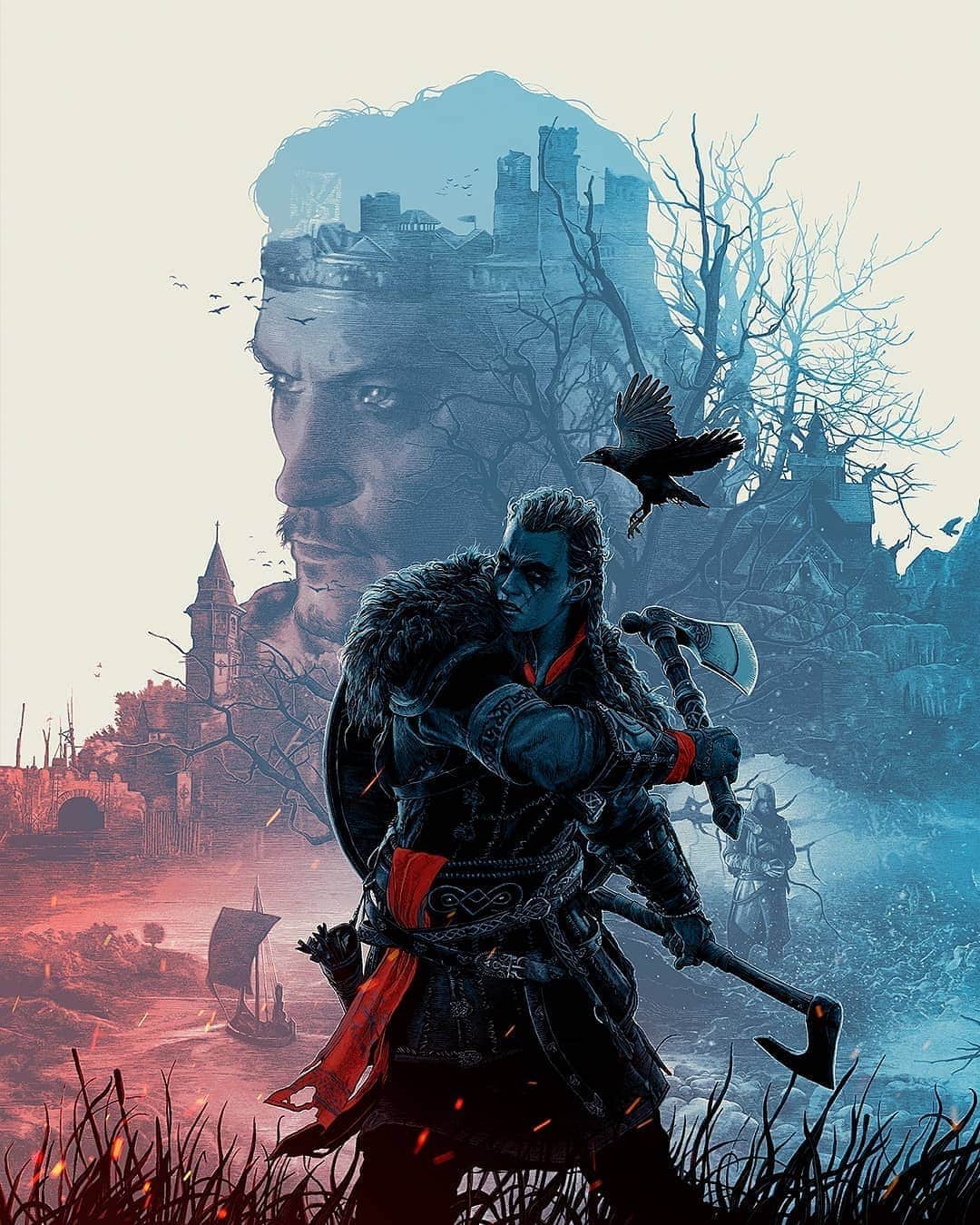 Ubisoftさんのインスタグラム写真 - (UbisoftInstagram)「Beautiful #AssassinsCreedValhalla poster in collaboration with artist @grzegorz_domaradzki 😍🎨」10月21日 1時18分 - ubisoft