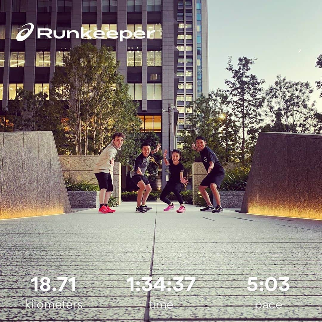 柴田聡さんのインスタグラム写真 - (柴田聡Instagram)「2日連続皇居RUN♪ #皇居ラン #変化走 #5km #アップ #1km #流し #合流 #10km #ラスト1km #流し #18km #ハシリマスタグラム」10月21日 1時18分 - satorushiba