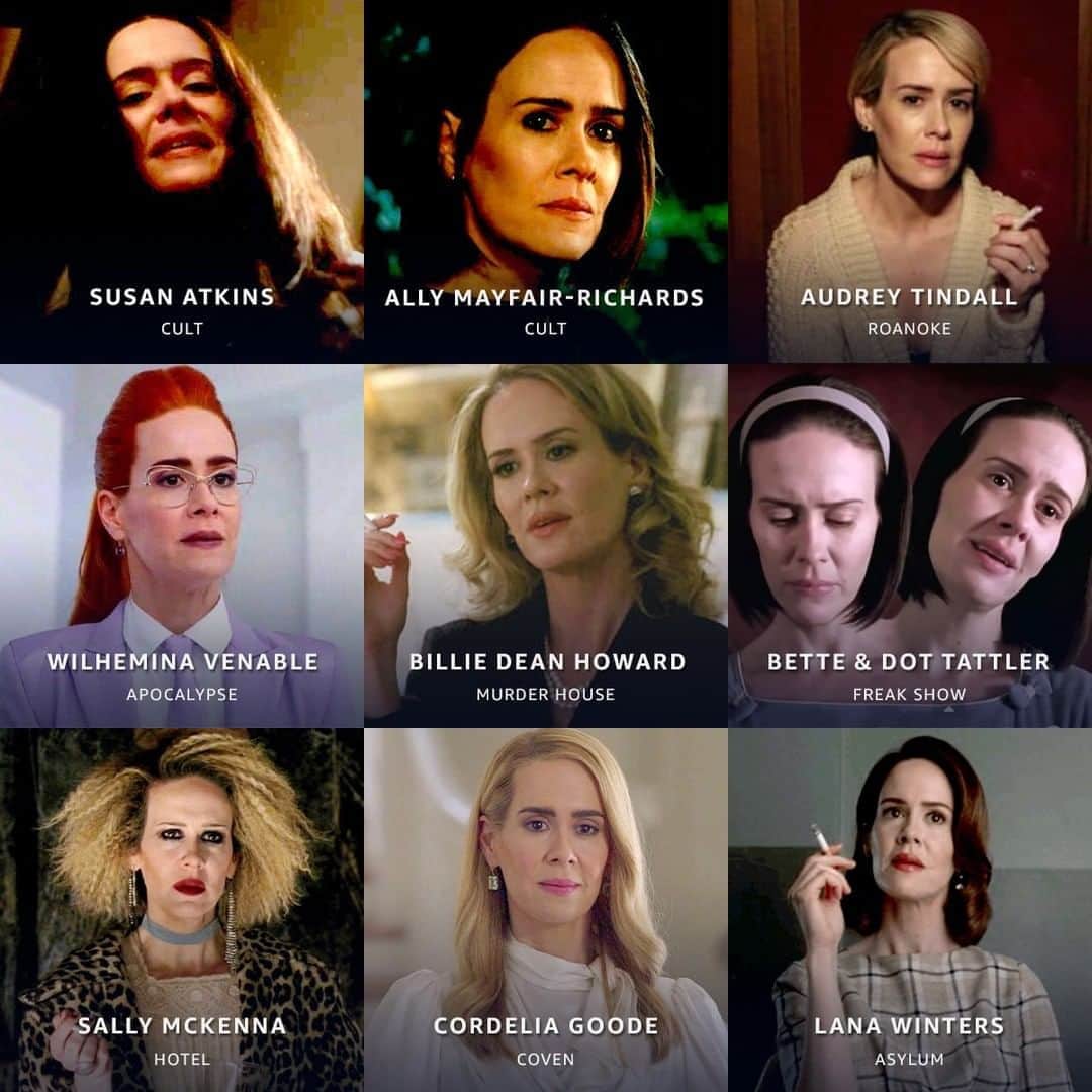 Amazon Videoさんのインスタグラム写真 - (Amazon VideoInstagram)「Which of Sarah Paulson's AHS characters stands out in your mind as the best?」10月21日 1時30分 - primevideo