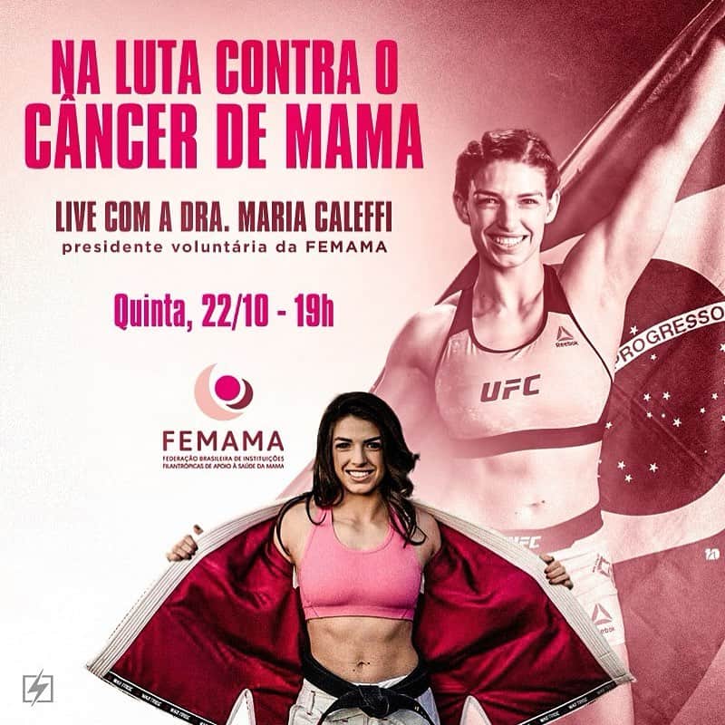 のインスタグラム：「Minha próxima luta é contra o câncer de mama❗Convido todos vocês para o debate com a Dra. Maria Caleffi, presidente voluntária da ONG FEMAMA (@femama.brasil), nesta quinta-feira, dia 22, às 19h, aqui no Instagram.  Vamos tirar dúvidas e falar sobre a quebra de tabu do assunto, autocuidado e a busca pelo conhecimento dos fatores de risco da doença.  O assunto não é exclusivo para mulheres. Homens, participem também. Vocês podem ajudar a salvar mulheres de sua vida. Meu marido, Wesley Santos (@santoswesley) também vai participar da ação. Esperamos vocês! 💗  #PerguntaPraEla #FEMAMA #OutubroRosa #OutubroRosaBrasil #outubrorosa2020」