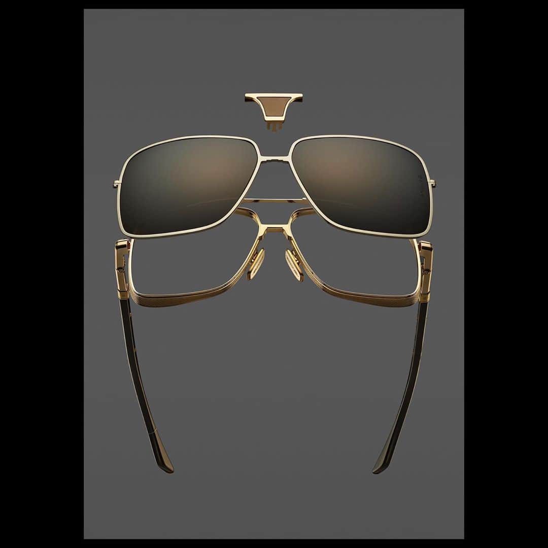 ディタのインスタグラム：「EPLX.05  The pinnacle of Japanese craftsmanship, EPLX.05 features an interchangeable lens unit, bridge piece and temples.   DITA-EPILUXURY is produced in extremely limited batches and only available at DITA flagship stores and select authorized dealers.  #Epiluxury #DITA #DITAeyewear #DITAepiluxury #DITAsunglasses」