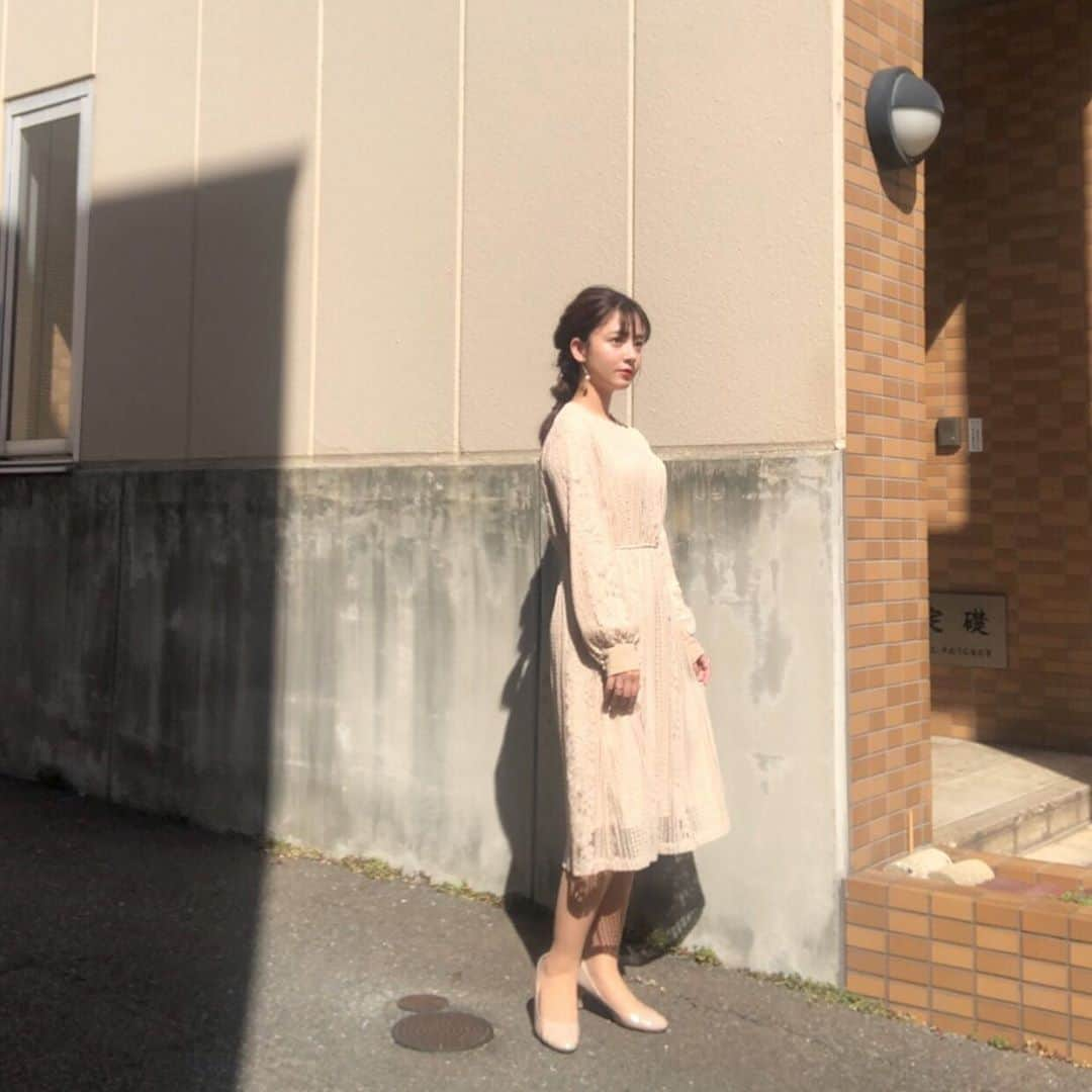 横山紗弓さんのインスタグラム写真 - (横山紗弓Instagram)「ㅤ 毎週水曜日は、ももち浜ストア☀︎ 髪を可愛くしてもらいました。 お気に入りのワンピースと♡ #ootd #今日のコーデ #秋コーデ #ワンピース #ヘアアレンジ #さゆみのお仕事情報」10月21日 13時08分 - 1129sym