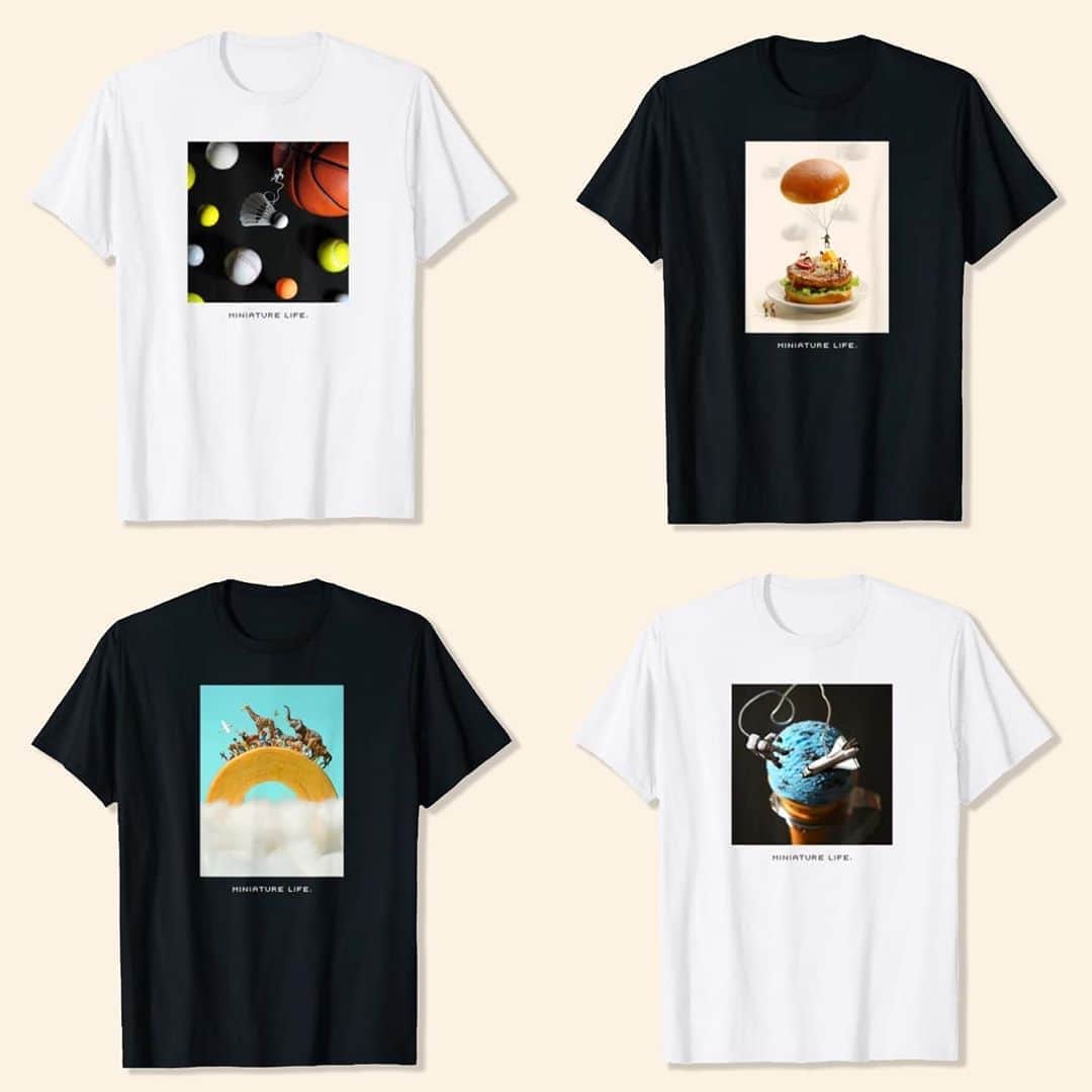 田中達也さんのインスタグラム写真 - (田中達也Instagram)「⠀ 【AmazonFashion Tシャツコレクション】 クリエイターやアーティストが作品を商品化してAmazonで販売できるサービス「Merch By Amazon」が日本でも始まりました。それを記念して、AmazonFashionのTシャツコレクション企画に参加しています。 今回販売するTシャツは、日本、アメリカ、イギリス、ドイツ、フランス、イタリア、スペインのAmazonで購入できます。ぜひチェックしてみてください。 #お気に入りのアートを着よう #amazonで発見 ⠀ 【the AmazonFashion T-shirt range project】 「Merch By Amazon」, the service that allows creators and artists to commercialise and sell their works, has started operating in Japan. To commemorate this, we are participating in the AmazonFashion T-shirt range project. You can purchase the T-shirts from Amazon in Japan, the USA, the UK, Germany, France, Italy, and Spain. Please be sure to check them out. ⠀ [Update] It seems that this product isn't coming up in search results outside of Japan, so I've added a direct link to it on the MINIATURE CALENDAR site. https://miniature-calendar.com/t-shirts/ ⠀」10月21日 13時15分 - tanaka_tatsuya