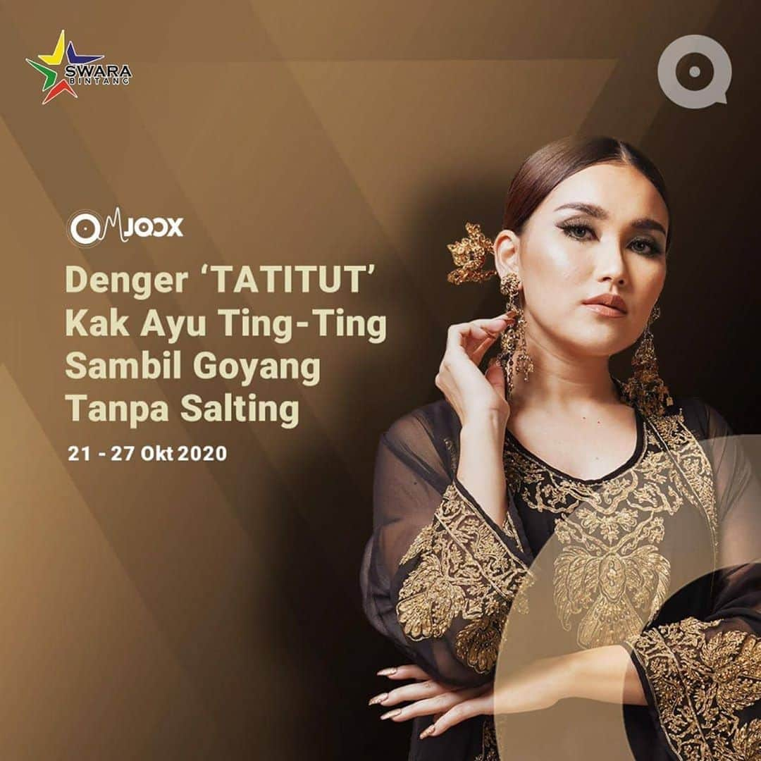 アユ・ティンティンさんのインスタグラム写真 - (アユ・ティンティンInstagram)「OUT NOW!! JOOX digoyang! @ Lagu terbaru aku #Tatitut bisa kamu dengerin hanya di #JOOXID @jooxid nih! — Coba yang udah dengerin, absen dulu di comment 👇  Link on bio yah!   Dan jangan lupa untuk terus dengerin single terbaru “Tatitut" di @jooxid 🎵  #Ayutingting #ayutatitut #ayutingting92 #jooxid #joox #playlist #DangdutTerbaru #playlist」10月21日 14時05分 - ayutingting92