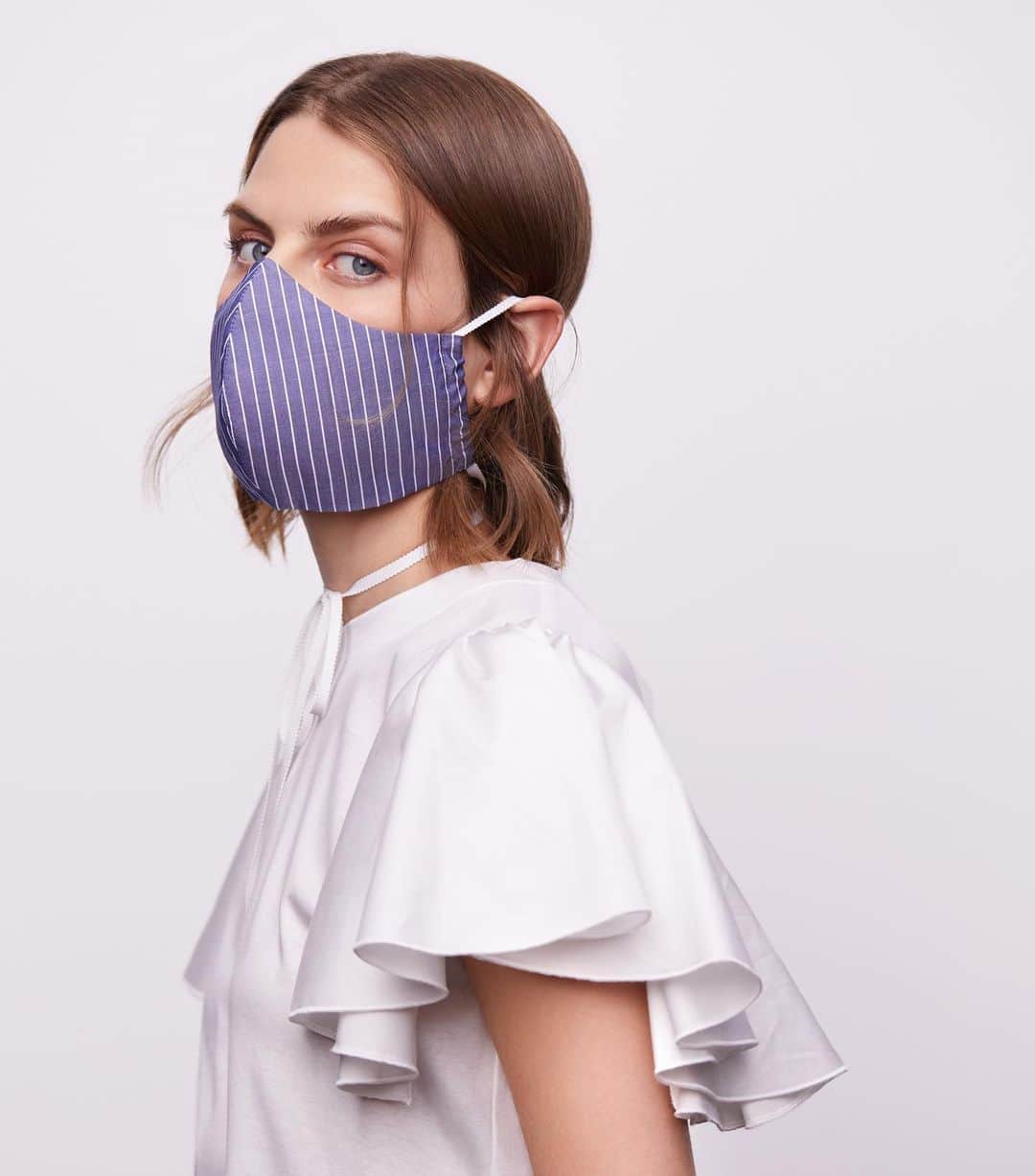 のインスタグラム：「#ADEAM Face Coverings. A reusable face mask made from upcycled fabrics from the Fall/Winter 2020 Collection. A complimentary gift with each online purchase. #ShopADEAM」