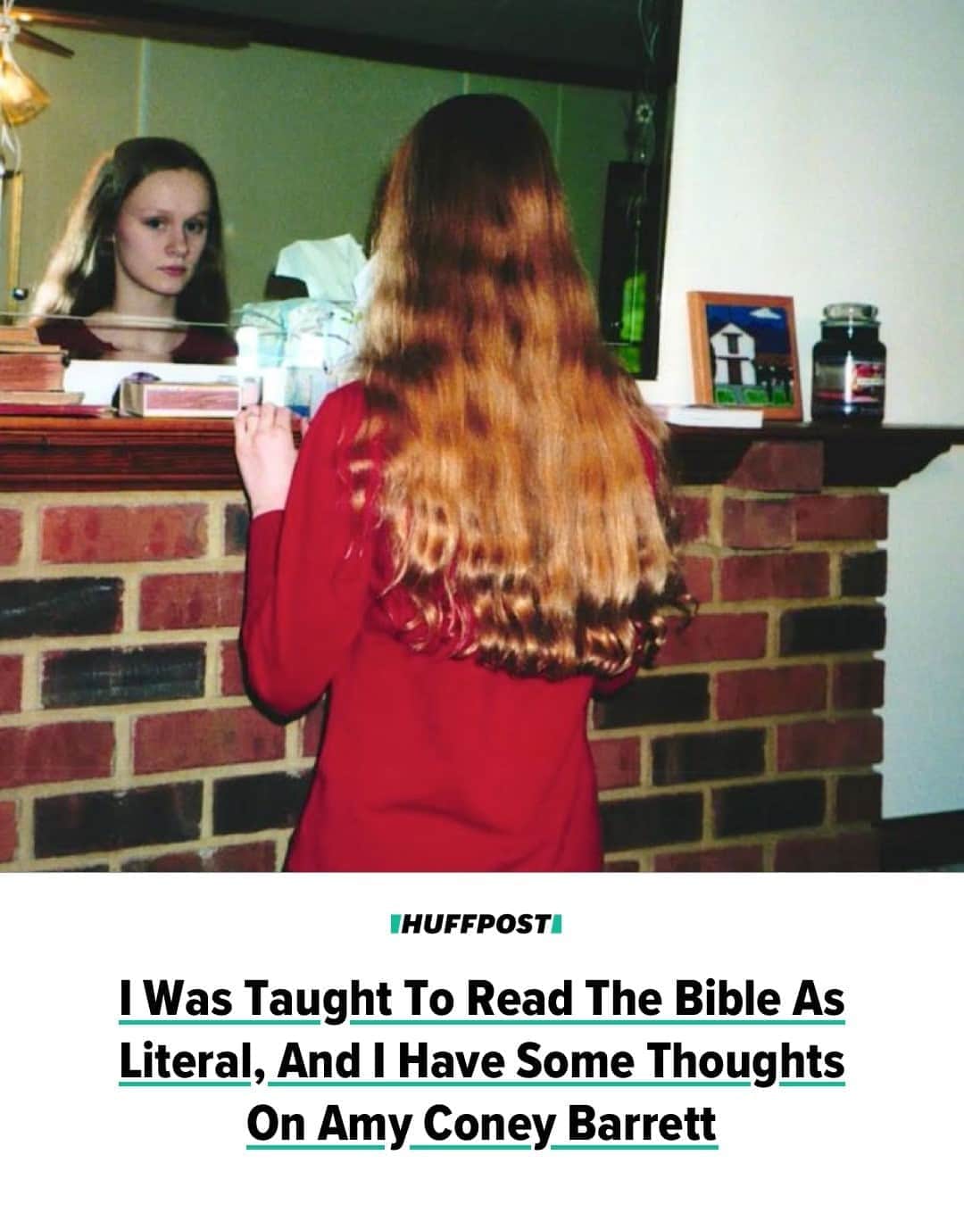 Huffington Postさんのインスタグラム写真 - (Huffington PostInstagram)「"My childhood was shaped by regularly returning to the Bible for direction on behavioral mores and manners," writes HuffPost guest writer Eve Ettinger. "Raise my voice in anger at my sibling? I would be told to go copy out all the verses from the concordance entry on 'anger' and to tell my parents what the sum total of the Bible’s teaching on the subject was."⁠ ⁠ "Everything went through this process ― the Bible serving as a meat grinder to pulverize and process my growing pains and evolving emotions," Ettinger continues. "I spent so many hours of childhood hunched over the open concordance on my bedroom floor, my knees red and my legs falling asleep as I read down each narrow column, searching for the verses my dad demanded, wishing I could be reading mystery novels instead."⁠ ⁠ "Every decision could be weighed against a literal interpretation of scripture," says Ettinger. "Homeschooling was a biblical mandate taken from Deuteronomy 4:1... This meant, my father said, that parents who allowed other people to educate their children were abdicating responsibility mandated by God."⁠ ⁠ "Every passage was up for grabs for this literalist interpretive agenda, no matter the context," Ettinger writes. "Psalms was not songs. Ecclesiastes was not poetry. Revelation was not metaphor. We believed there was nothing wrong with taking literature written for a vastly different audience in a different era with different cultural norms and applying it directly to contemporary culture and living."⁠ ⁠ "All of this history is brought to mind as I watched the coverage of the Amy Coney Barrett juridical confirmation hearings every day after I finished teaching," adds Ettinger. "The overwhelming sense I get as I watch these hearings is how bizarrely similar the originalist methods of reading the Constitution, which Barrett has stated she follows, are to the biblical literalist methods of approaching Scripture. Neither interpretive mode allows there to be room for growth in the community or society built around these documents."⁠ ⁠ Read her full essay at our link in bio. // 📷 Courtesy of Eve Ettinger」10月21日 7時12分 - huffpost