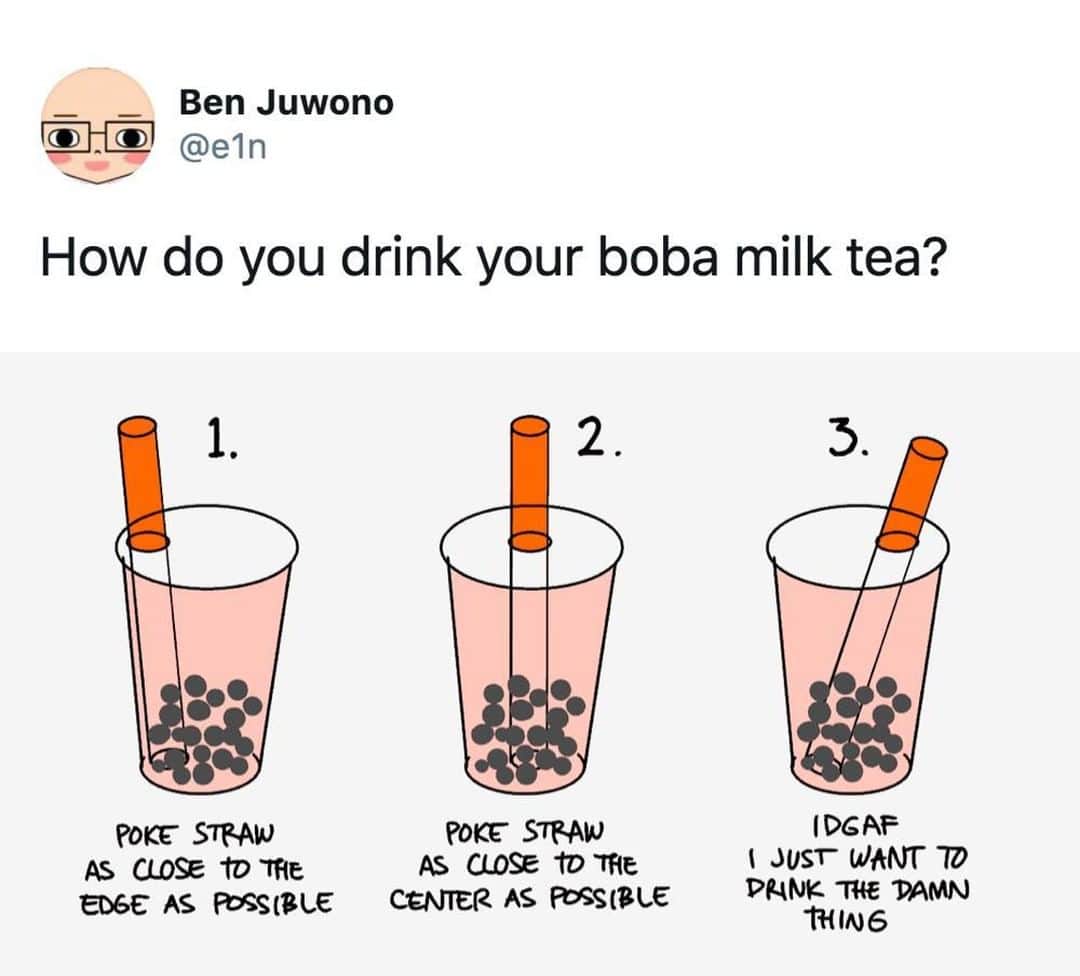 9GAGさんのインスタグラム写真 - (9GAGInstagram)「Have you been drinking bubble tea wrong?  ✍🏻 e1n  TW」10月21日 8時01分 - 9gag