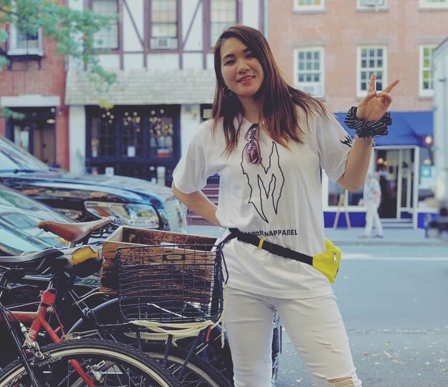 のインスタグラム：「#MarrionApparel 🤍 #マリオンアパレル #white #coordinates  #ny #manhattan」