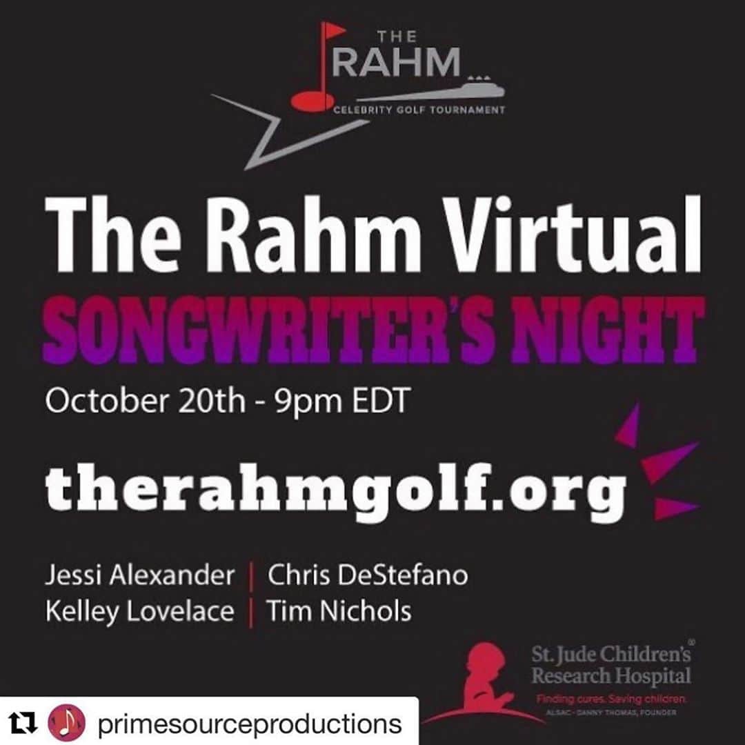 タック・ワトキンスさんのインスタグラム写真 - (タック・ワトキンスInstagram)「Hey, look! There’s my former tv husband @kevinprahm! (He was the funny one, I was the tall one) Consider supporting his fundraiser for St. Jude’s! Tonight at 9:00PM EDT/8:00PM CDT come watch some of Nashville's greatest songwriters play to raise money for the kids of St. Jude.   We're talking some of country music's BIGGEST hits and the stories behind them as we take songwriters night for The RAHM Virtual! From the beautiful Analog at Hutton Hotel in Nashville, TN - You don't want to miss this lineup:  Tim Nichols Jessi Alexander Kelley Lovelace Christopher DeStefano  You can stream for FREE at https://therahmgolf.org/ #Rahm2020」10月21日 9時50分 - tucwatkins