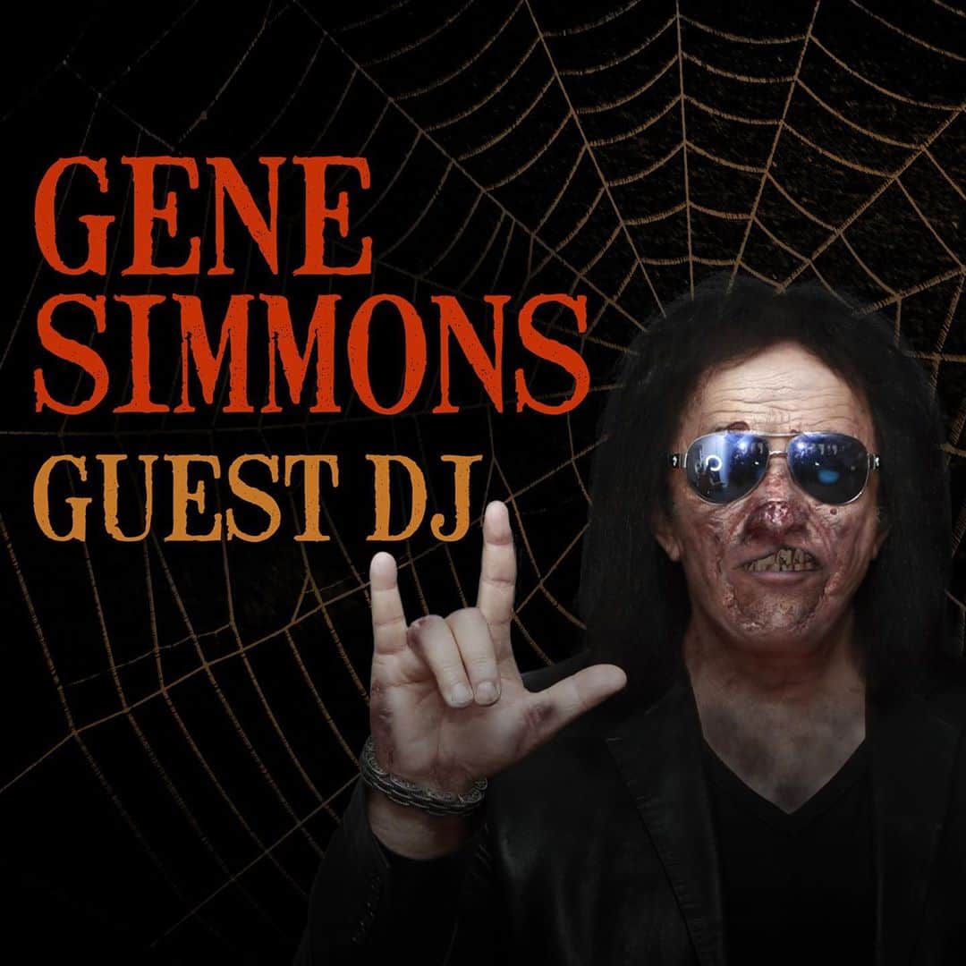 ジーン・シモンズのインスタグラム：「Hear my @ozzysboneyard Halloween Guest DJ session on @SiriusXM.  http://siriusxm.us/GeneSimmonsHalloweenTakeover」