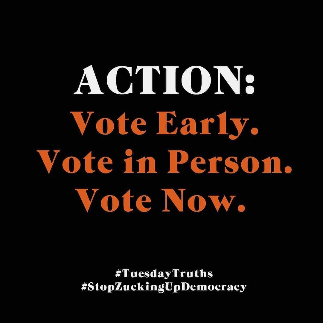 JR・ボーンさんのインスタグラム写真 - (JR・ボーンInstagram)「#tuesdaytruths  #VOTE @whenweallvote   Repost from @sachabaroncohen • #TuesdayTruths #StopZuckingUpDemocracy」10月21日 11時02分 - jrbourne1111