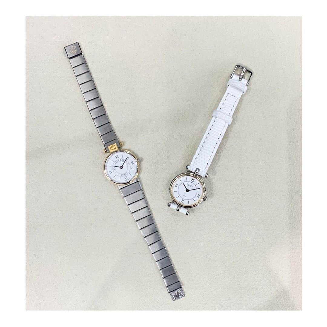 のインスタグラム：「-有楽町店-﻿ ﻿ ﻿ 入荷の少ないヴァンクリーフのご紹介です。﻿ Vintage Van Cleef & Arpels﻿ ﻿ ﻿ L:ブレス﻿ 20003890-991030﻿ ¥140,000+tax﻿ ﻿ R:レザー﻿ 20003890-976530﻿ ¥140,000+tax﻿ ﻿ ﻿ ﻿ こちらに掲載の商品は有楽町店でご用意しております。﻿ 店舗からの通販対応も可能でございます。﻿ お気軽にお問い合わせくださいませ。﻿ HIROB有楽町店　Tel:03-5222-1743﻿」