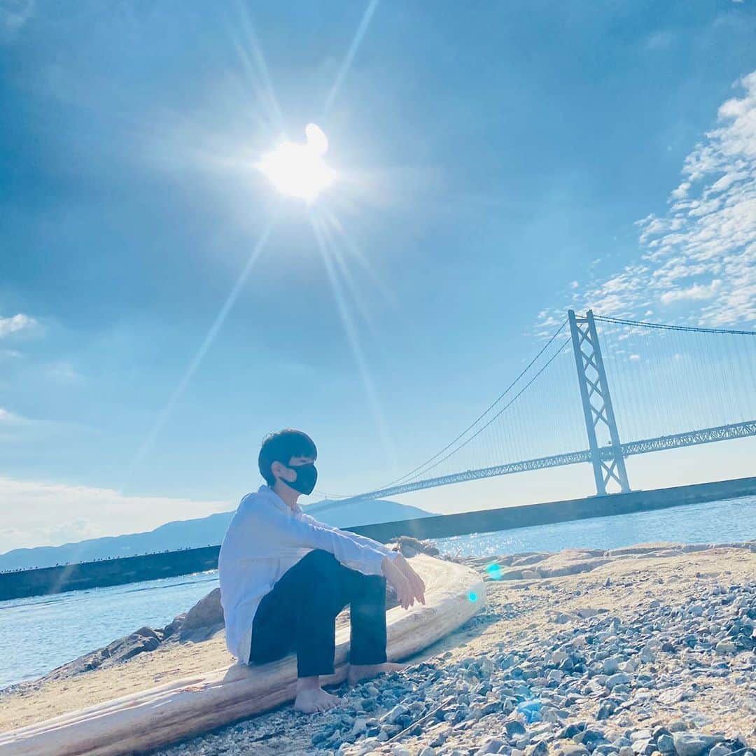 渡口和志のインスタグラム：「空綺麗！　撮影　龍くん！  #Ooops！ #吉本坂46」