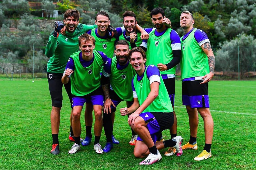 アルビン・エクダルのインスタグラム：「Team of the day! 💪🏻 @sampdoria」