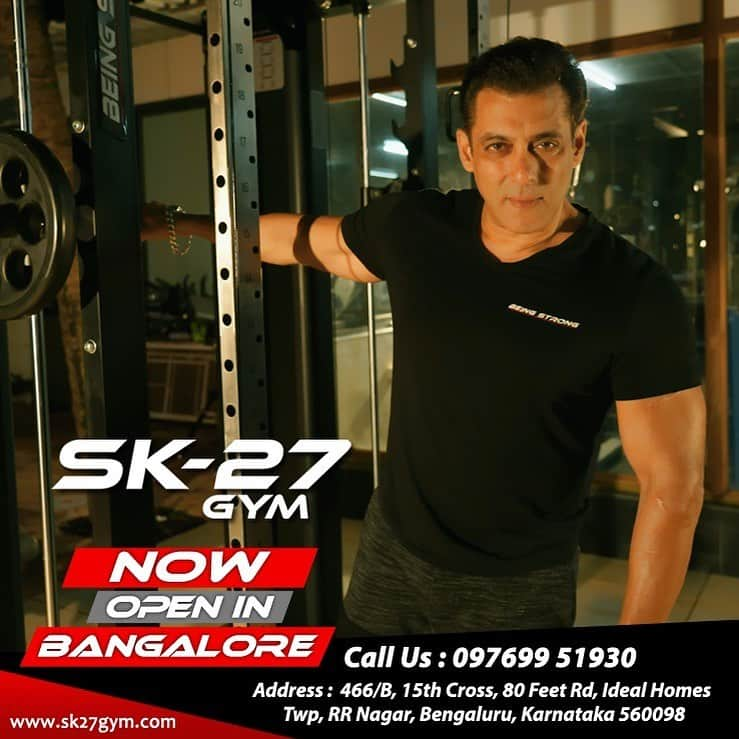 サルマン・カーンさんのインスタグラム写真 - (サルマン・カーンInstagram)「Banging SK-27 gym in Bengaluru @sk27gymbangalore1 @beingstrongglobal」10月21日 15時06分 - beingsalmankhan