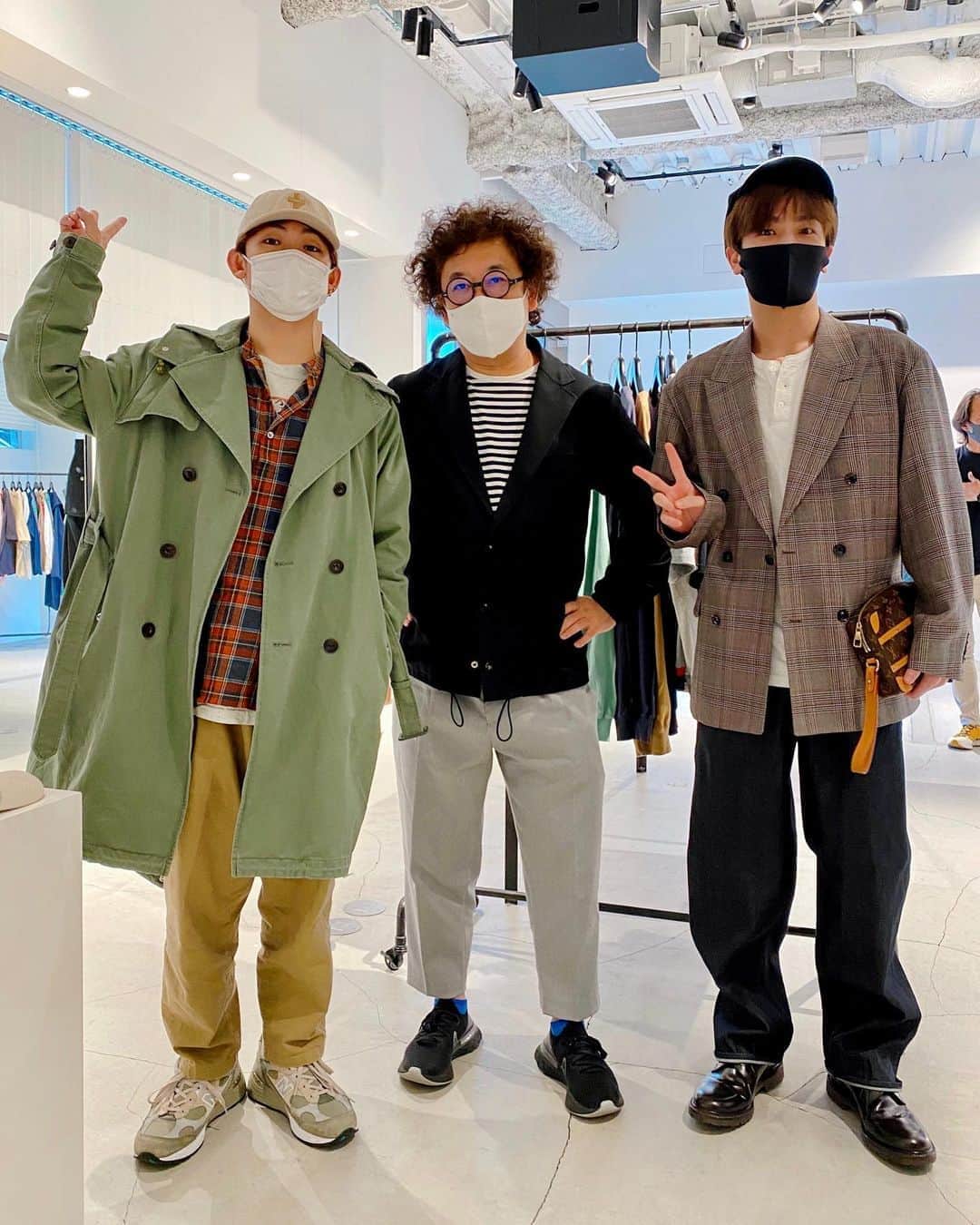のインスタグラム：「EXILE ナオトさんのブランド『STUDIO SEVEN⚠️』の展示会に行ってきました！﻿ 2点購入！早く着たい！﻿ がんちゃんにも会えました♡﻿ ﻿ #studioseven」