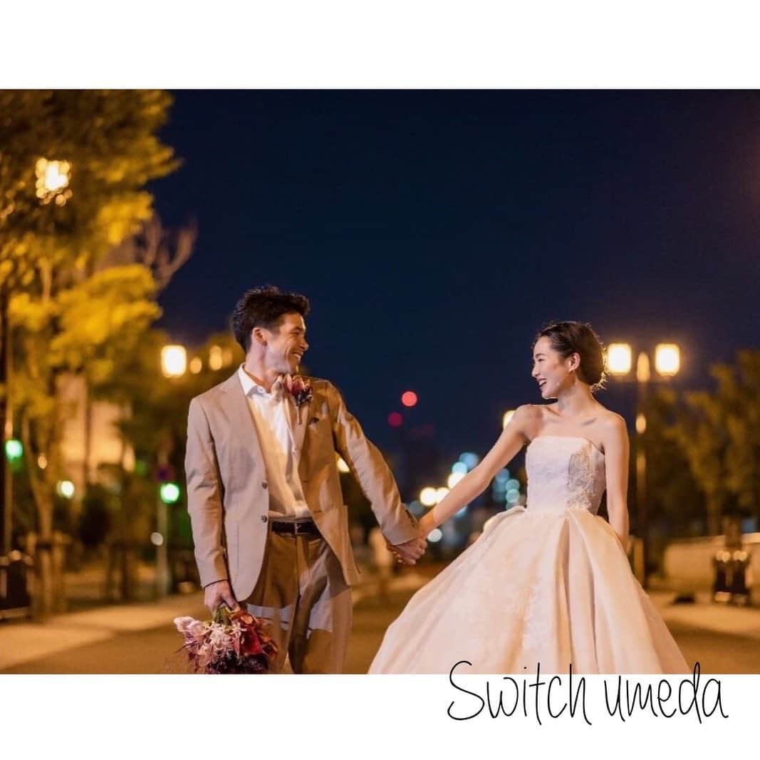 のインスタグラム：「全国のSWITCH店舗をご紹介✨ 【SWITCH梅田】＠switch.umeda . ナイトロケーションプランがスタート❗️大人っぽくて上質なプレミアム感あるフォトウェディングツアーをぜひ体験してみてください . @switch.umeda をフォロー👍🏻 来店見学予約や空き状況、その他お問い合わせは 下記までお問い合わせください！ . ＊SWITCH梅田＊ TEL：06-7688-5688 Mail：umeda@switch-photo.com 営業時間　平日11:00〜20:00 土日 9:00〜21:00 ﻿ ＊＊＊＊＊＊＊＊＊＊＊＊＊＊＊﻿ 品川 @switch.shinagawa﻿ 表参道 @switch.omotesando ﻿ 大阪 @switch.umeda ﻿ 札幌 @switch.sapporo ﻿ 鹿児島 @switch.kagoshima  ＊＊＊＊＊＊＊＊＊＊＊＊＊＊＊」