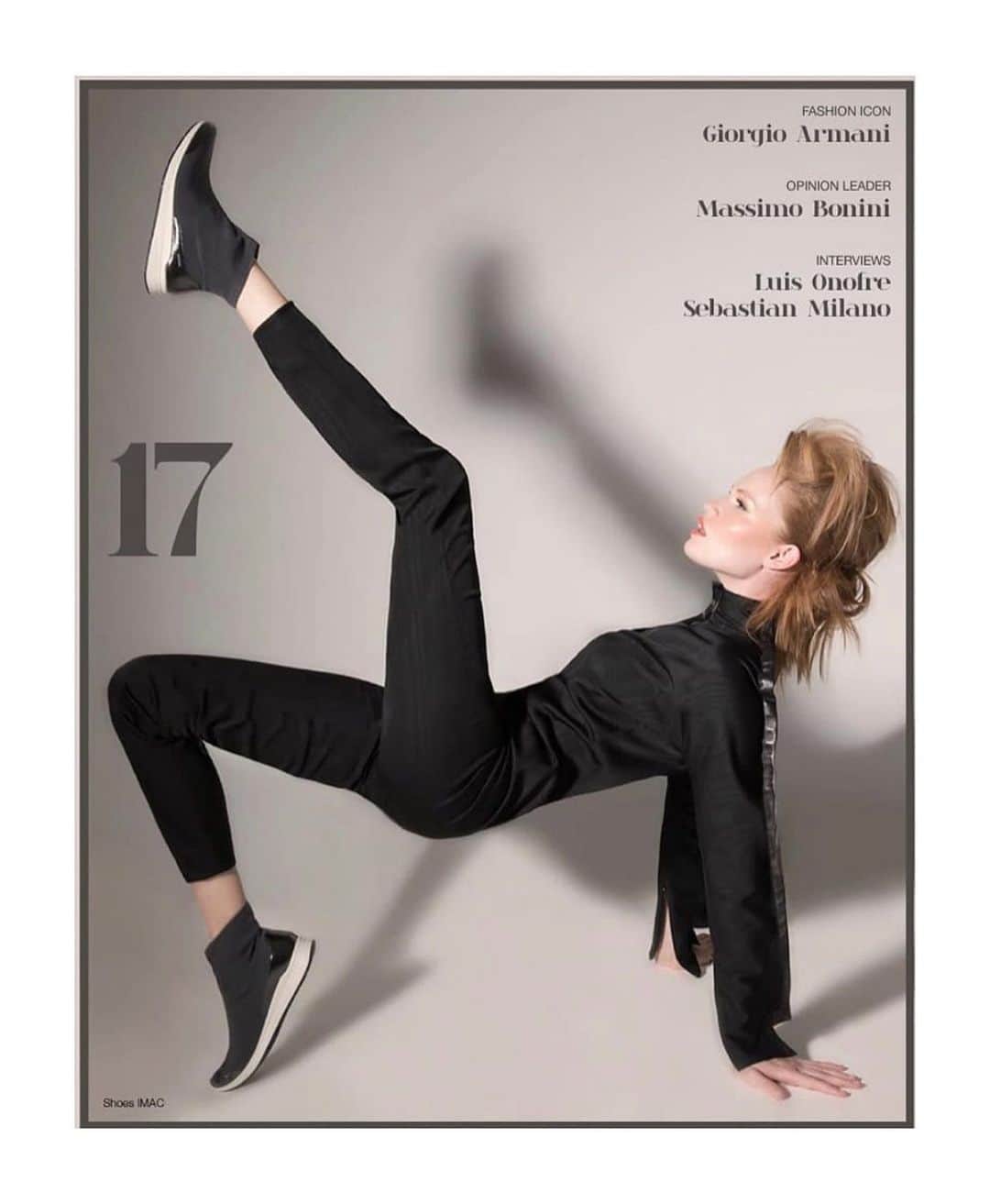 ギラロッシュのインスタグラム：「Luisa Bianchin wearing #guylarocheparis on the cover of @afmagofficial - shot by @angelolanza - styled by @lucatermine - Model @luisabianchin #guylaroche #pfw #parisfashionweek #fhcm #fhc #style #paris #fashion @icinsightcommunications」