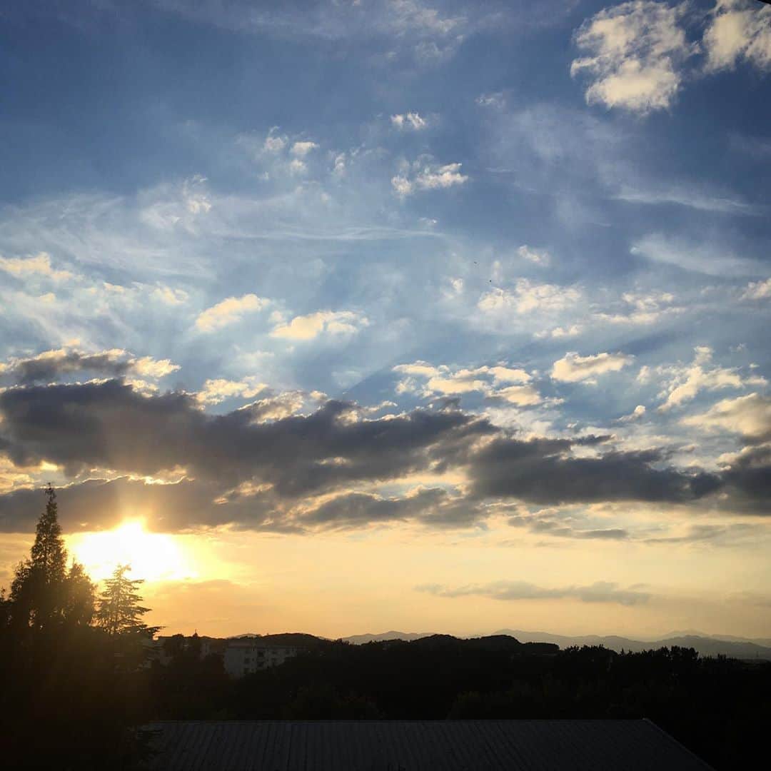 田中香子さんのインスタグラム写真 - (田中香子Instagram)「ロケ場所から望む あーきのゆーうひーに♪  陽のあるうちに 撮影が終わったので 高幡不動尊に 寄ってみました。  セルフ#goto ノークーポン。」10月21日 17時19分 - soo.yt