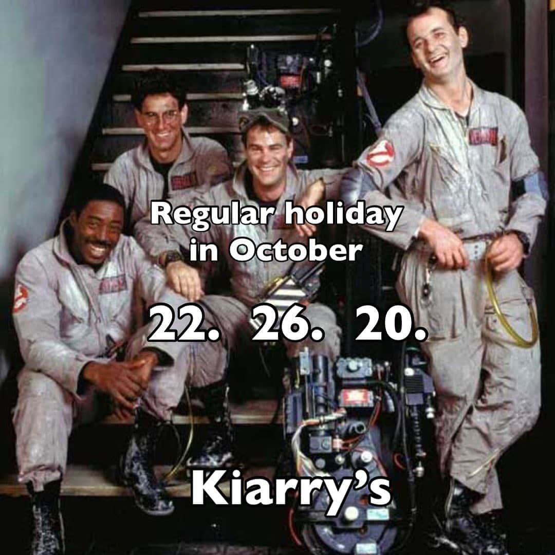 kiarrysさんのインスタグラム写真 - (kiarrysInstagram)「regular holiday in October.  Please check before coming to the store.」10月21日 17時52分 - kiarrys