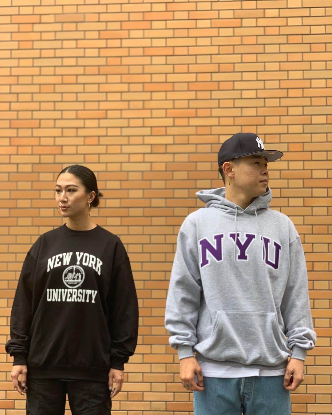 のインスタグラム：「#growaroundnewarrivals  NYU🗽 CHAMPION🏈  NEW YORK UNIVERCITYのOFFICIAL ITEM WEB UP完了してます👌 SPIKE LEEやChildish GambinやAdam Sandlerなどの数々の著名人を輩出していたりします。」