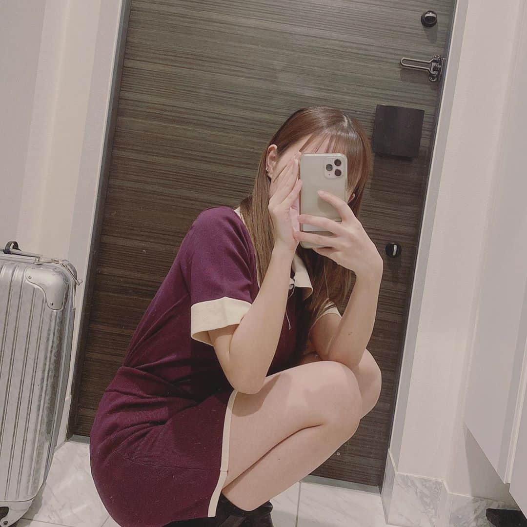 歩乃華（ほのらん）のインスタグラム：「セットアップ💜 ワンピースみたいにも見えるし 別でも着れるのもいい！ 生地も良きです😭💜 ありがとうございます💜 これで鬼滅観に行きました！笑」