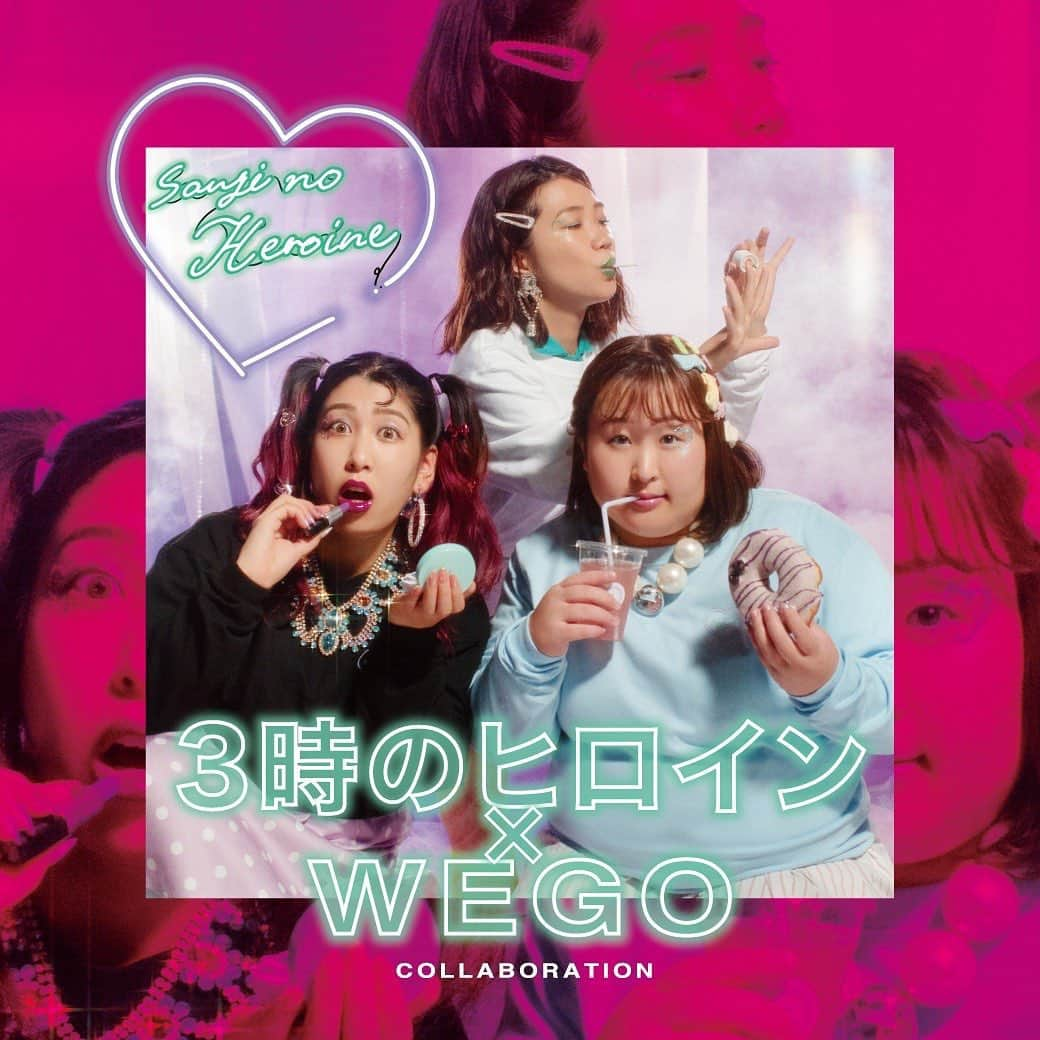 ゆめっちさんのインスタグラム写真 - (ゆめっちInstagram)「🌈3時のヒロイン×WEGO🌈 11月2日(月)から発売されるよ〜🥺💕幸 イラストレーターのNahちゃん(@nah_ill_ )が描き下ろしてくれたの✨ 6点のグッズがあるからみんなでおそろっぴにしよ！ #初グッズ #初コラボ #WEGO #Nah #3時のヒロイン #バックプリントロンT #マスク #クリアファイル #キーホルダー #アクリルスタンド  #ステッカー」10月21日 19時12分 - yumecchi_3h