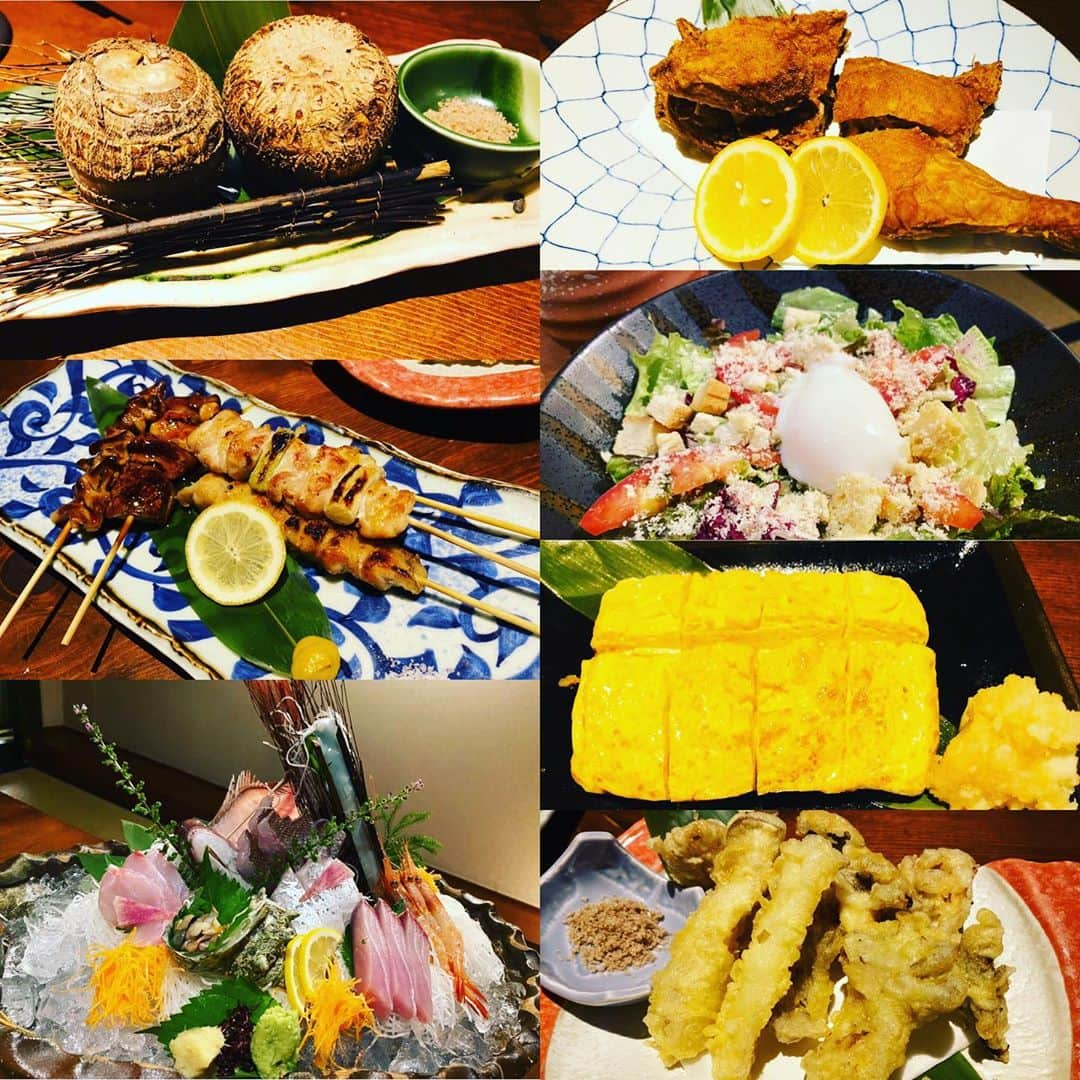 おごせ綾さんのインスタグラム写真 - (おごせ綾Instagram)「Mちゃんとよく行くお気に入りのお店✨  新潟の人気居酒屋チェーンよね蔵グループのお店の１つ【えびす鯛】さん*\(^o^)/*  釜炊きのご飯とおかずのセットは毎回絶対頼む鉄板グルメ❤️  お造りの盛り合わせも見た目もお味も鮮度抜群の新鮮な厚切りのお刺身が絶品で毎回必ず頼みます✨  焼き鳥の盛り合わせ、きのこの天ぷら、厚焼き玉子、シーザーサラダ、鶏の半身揚げ✨ 何を頼んでも絶対美味しい安心感があるので新メニューもついつい美味しそうなのあると頼んでしまいます*\(^o^)/*  またMちゃんとえびす鯛女子会計画中です✨  ごちそうさまでした✨  #よね蔵#えびす鯛#女子会#お造り#釜炊きご飯#厚焼き玉子#焼き鳥#焼鳥#シーザーサラダ#鶏の半身揚げ  越後の旬と地酒 えびす鯛 新潟市中央区弁天1-3-3 TEL 025-255-5522 OPEN 11:30-14:00 / 17:00-24:00  http://www.yonekura-group.jp/shop/ebisudai/」10月21日 19時09分 - ogose0123