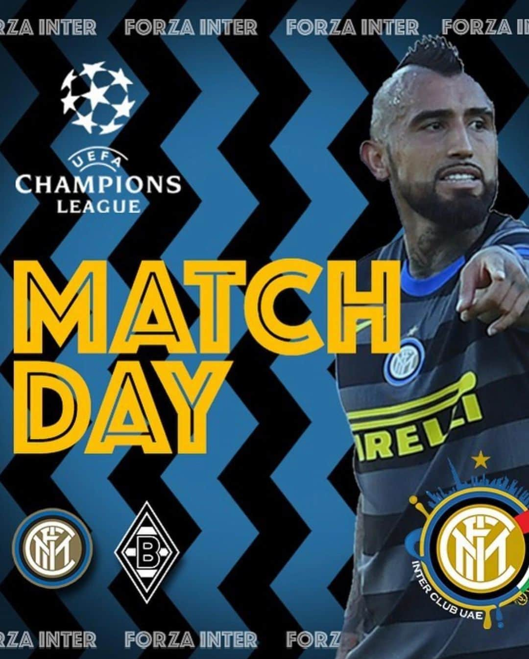 アルトゥーロ・ビダルさんのインスタグラム写真 - (アルトゥーロ・ビダルInstagram)「💙🖤🔥👑⚽️💪🏽👑 🔥💪🏽@championsleague @inter」10月21日 19時17分 - kingarturo23oficial