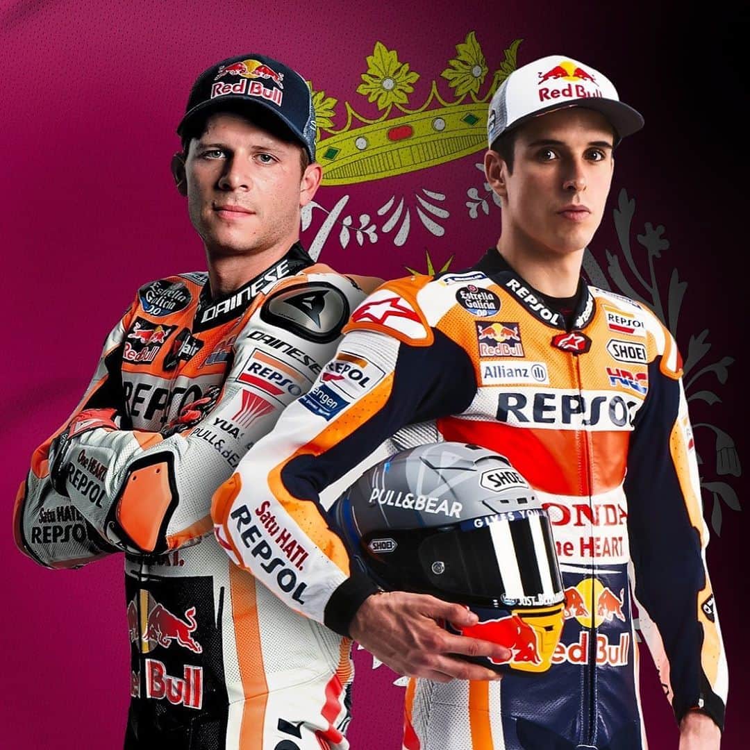 レプソル・ホンダのインスタグラム：「Back for a second bite of the @motorlandaragon cherry 🍒」