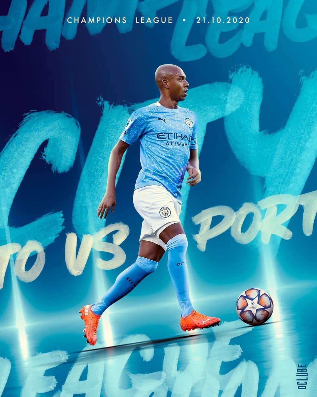 フェルナンジーニョのインスタグラム：「Here we go! @championsleague mode: ON 💪🏾 CMON CITY 🙌🏾」