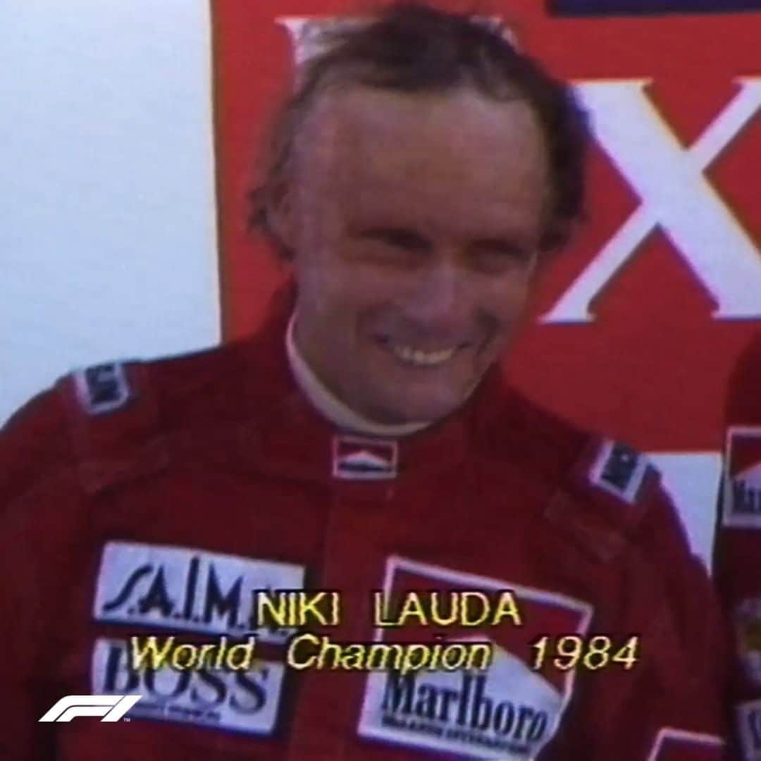 のインスタグラム：「Niki Lauda won his third and final championship in Portugal 🏆  He needed second place to clinch the world crown ahead of his McLaren team mate, Alain Prost, which he took in front of Ayrton Senna  #F1 #Formula1 #Motorsports #PortugueseGP #OnThisDay #NikiLauda #Lauda @mclaren」