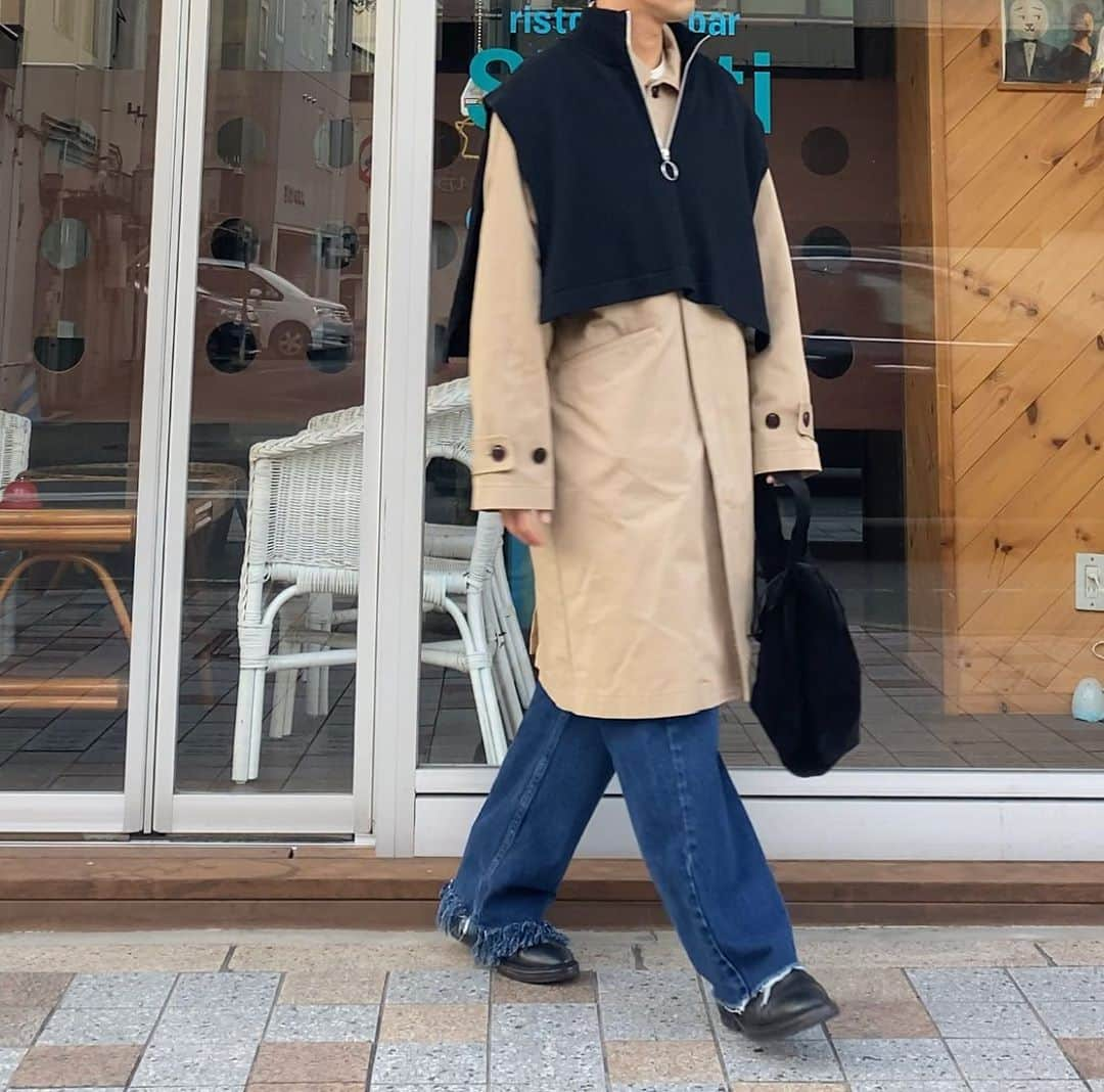 tetsuya togashiのインスタグラム：「★★★★ 🦺🧥👖🥾🛍 ‍‍ ‍ #fashion #ファッション #コーデ #ootd #outfitoftheday #instafashion #outfit #コーディネート #coordinate #お洒落さんと繋がりたい #服バカ #服好きな人と繋がりたい #色のある生活 #山形 #yamagata #服を楽しむ #毎日楽しく服を着たい」