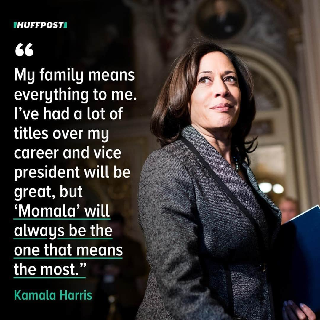 Huffington Postさんのインスタグラム写真 - (Huffington PostInstagram)「Kamala Harris has made it clear she loves being “Momala” to her stepkids.⁠ ⁠ The Democratic vice presidential nominee is stepmother to her husband Doug Emhoff’s son Cole and daughter Ella. Since marrying Emhoff in 2014, Harris has shared glimpses of her blended family experience.⁠ ⁠ We’ve rounded up nine quotes about being a stepparent from Harris. Read the full list at our link in bio. // 📝 @carsar91 // 📷 Getty Images」10月22日 8時09分 - huffpost