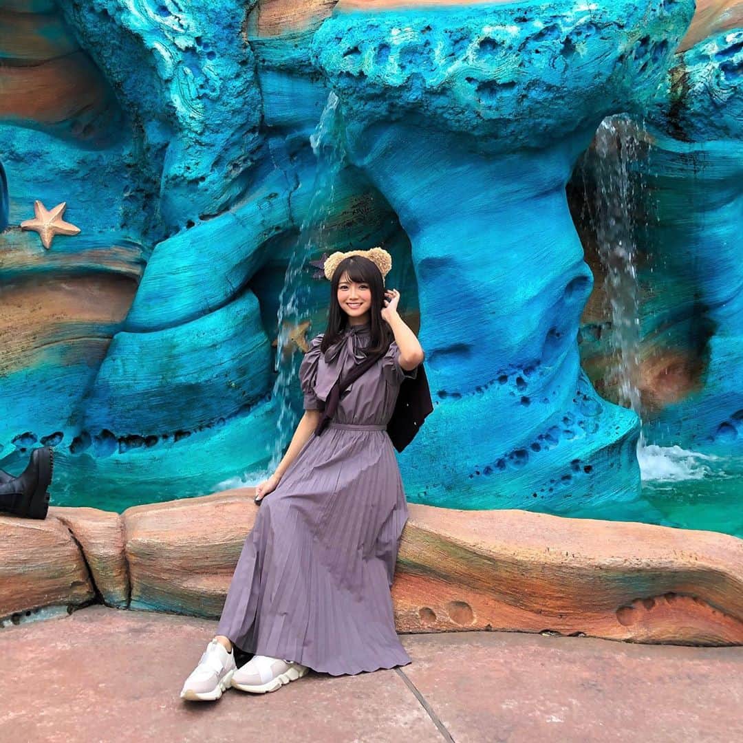 山本ゆうかのインスタグラム：「デズニー(プライベート写真撮られるの下手)」