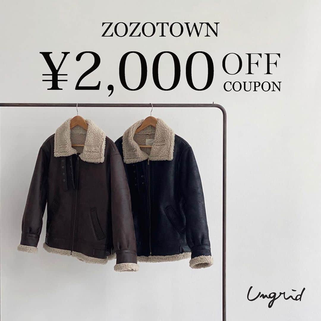 Ungridさんのインスタグラム写真 - (UngridInstagram)「【ZOZOクーポン¥2,000 OFF】 毎回大好評‼️ これから活躍間違えなしのアウター、ニットや 人気アイテムも対象🚩 . ZOZOTOWNは @ungrid_official #TOPページURLよりご覧ください . #ungrid #ungrid_official #zozotown」10月22日 0時00分 - ungrid_official