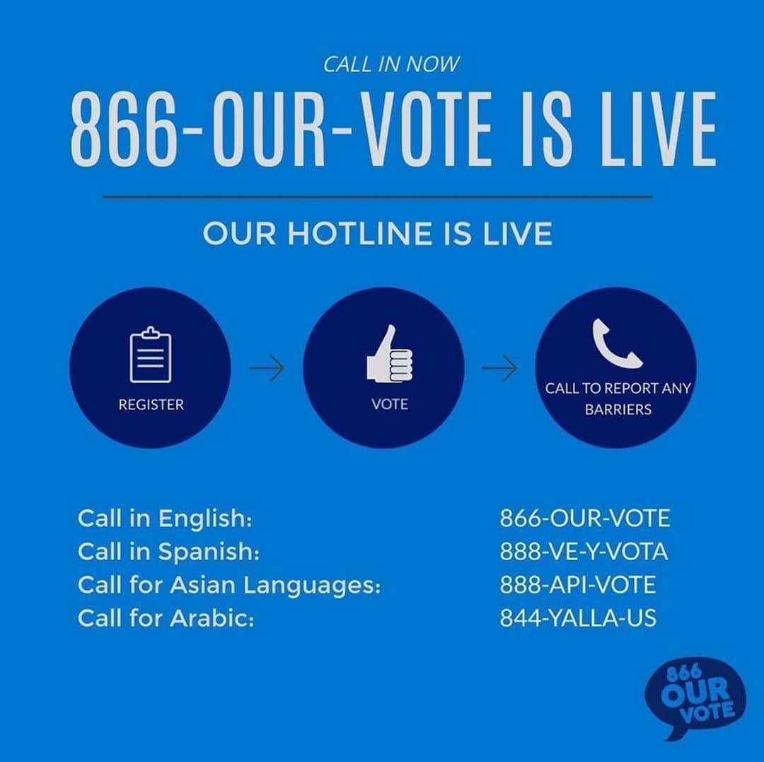 レオナルド・ディカプリオさんのインスタグラム写真 - (レオナルド・ディカプリオInstagram)「Have a question or concern about voting where you live? The Election Protection Hotline (@866OURVOTE) is a national, nonpartisan coalition working to ensure all voters have an equal opportunity to vote and have a vote that counts.  Call or text 866-OUR-VOTE.」10月22日 0時43分 - leonardodicaprio