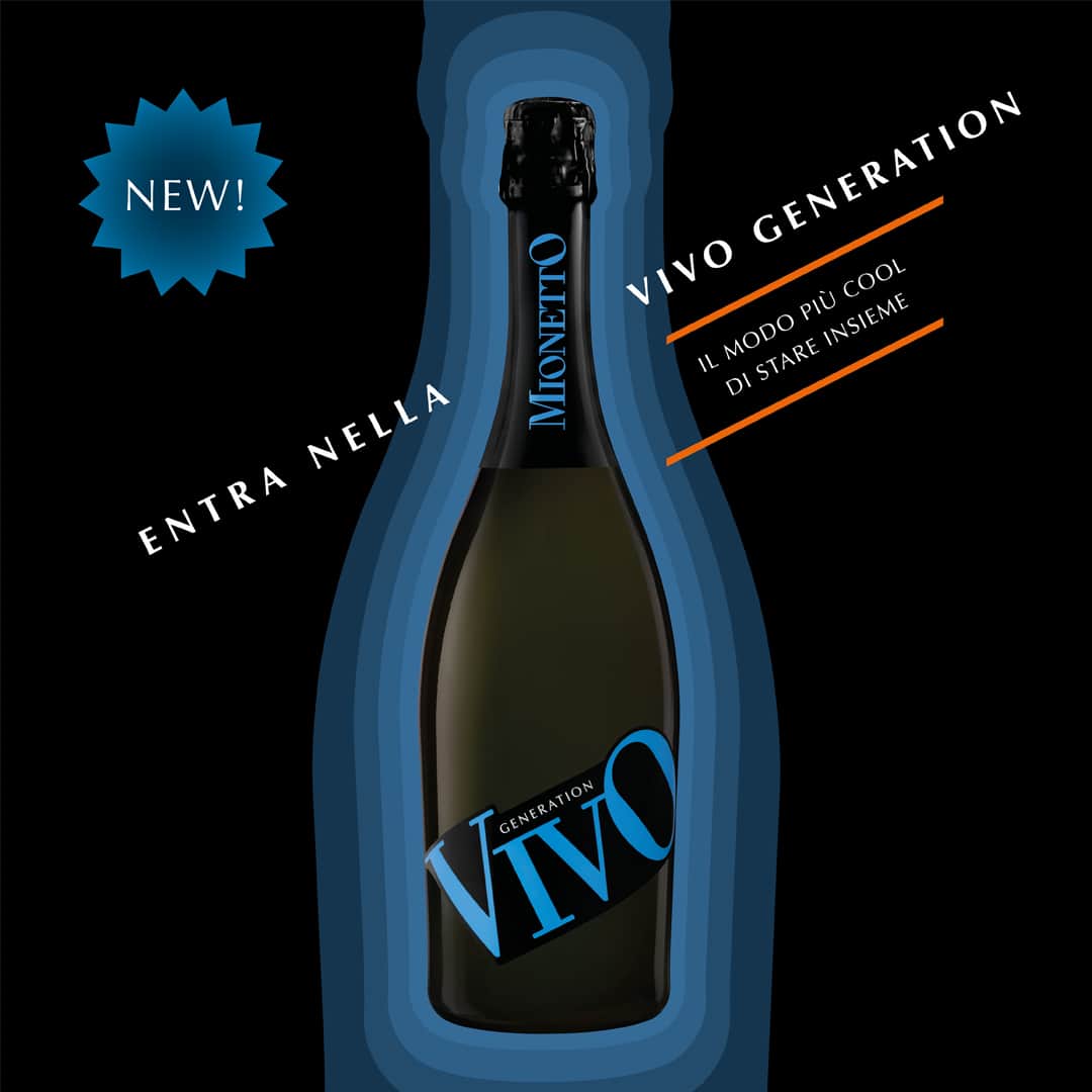 Mionetto Proseccoのインスタグラム：「Entra nella Vivo Generation,  il modo più cool di stare insieme! 🙌🍾⁣ Link in Bio⁣ #mionettoprosecco #mionettoinsieme⁣ Bevi Mionetto responsabilmente」