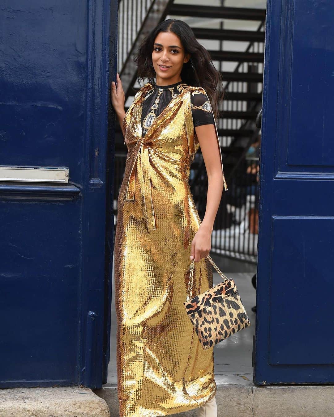 Fashion Weekのインスタグラム：「All that glitters is @pacorabanne's Spring/Summer 2021 show at #PFW ✨ Image by @gettyimages」