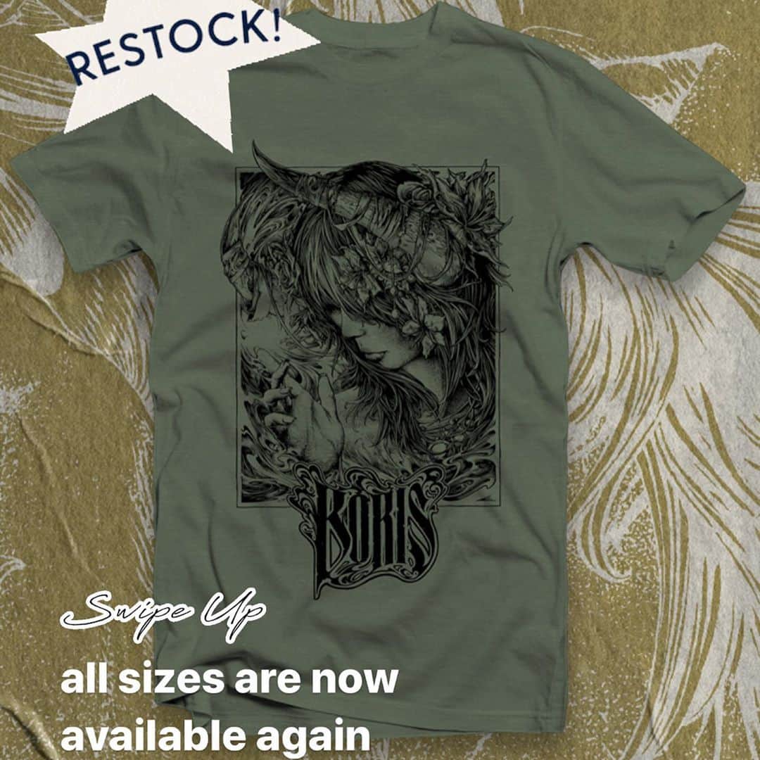 BORISさんのインスタグラム写真 - (BORISInstagram)「Boris’s official merchandise web store @holymountainprinting in US.  these T-shirts Re-Stock. all sizes are now available again. check!」10月22日 3時53分 - borisdronevil