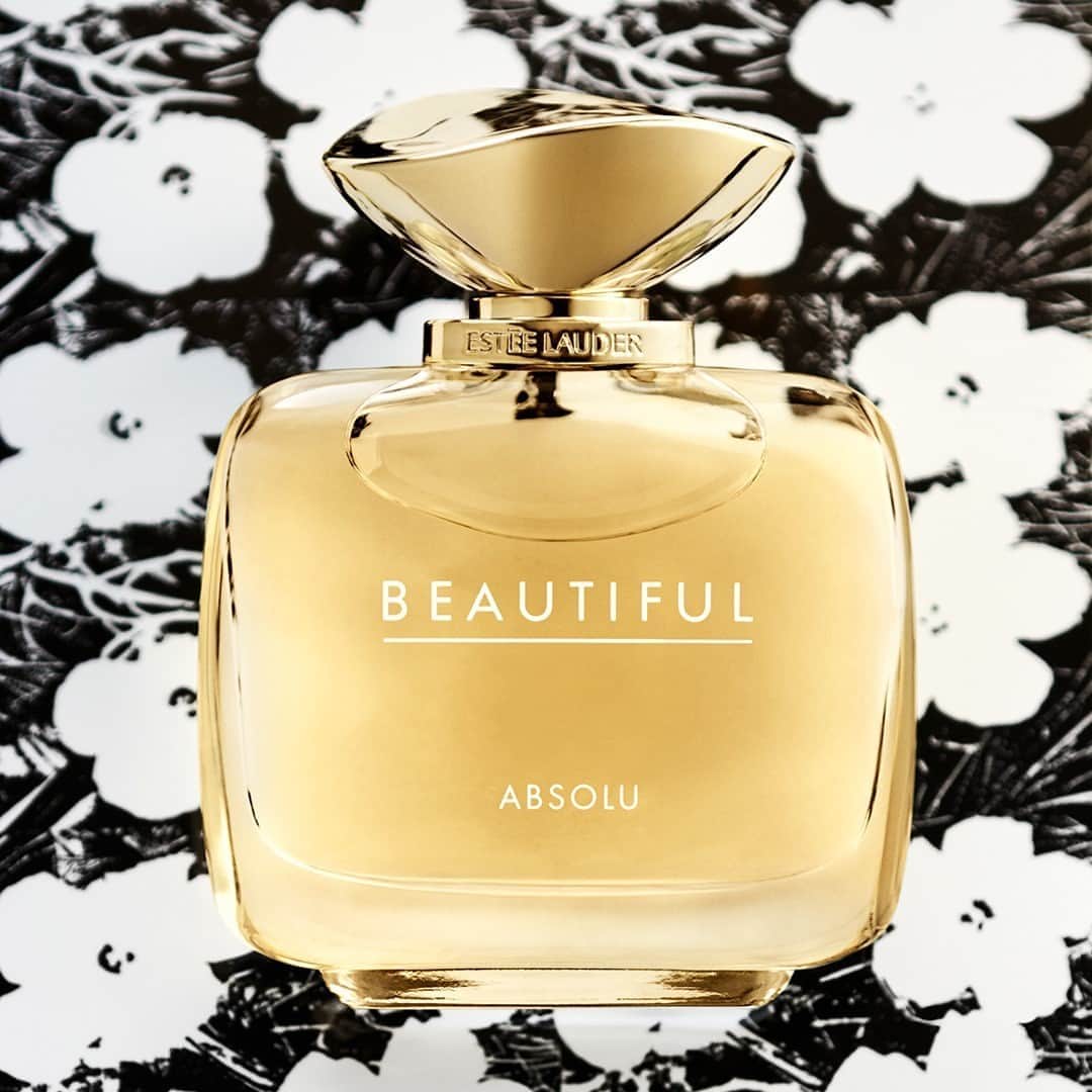 のインスタグラム：「A fragrance as Beautiful as you. To celebrate the 35th anniversary of Beautiful, we’ve collaborated with the #WarholFoundation for the limited edition #EsteexAndyWarhol Beautiful Absolu Eau de Parfum. Leave a ❤ below if you can’t wait to try!   #warholfoundation ©/®/™ The Andy Warhol Foundation for the Visual Arts, Inc. Used with permission of @warholfoundation.」