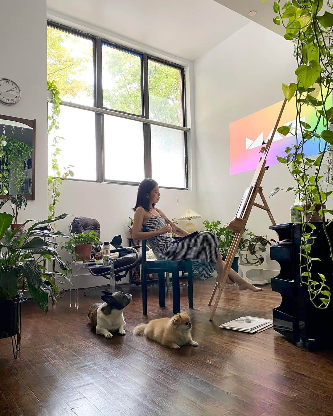 目黒ケイさんのインスタグラム写真 - (目黒ケイInstagram)「Front row (pet/plant/snack friendly!) seats at #AdobeMAX 2020. I hope you’ve already registered because like Adobe says, “Creativity for All” - it’s free!✨ Pop into my stories if you’d like to see more BTS on keynotes/classes/labs I’m attending & what I’m creating with my #AdobeInsiders pals using the new Fresco features💜🪐   #AdobePartner」10月22日 4時55分 - keimeguro