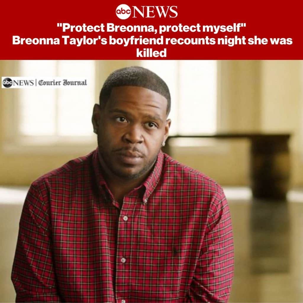ABC Newsさんのインスタグラム写真 - (ABC NewsInstagram)「Breonna Taylor's boyfriend recounts the night she was killed in interview with @abcnews and Louisville's Courier Journal: "Protect Breonna, protect myself. That's what was going through my head.” SEE MORE AT LINK IN BIO.」10月22日 5時10分 - abcnews