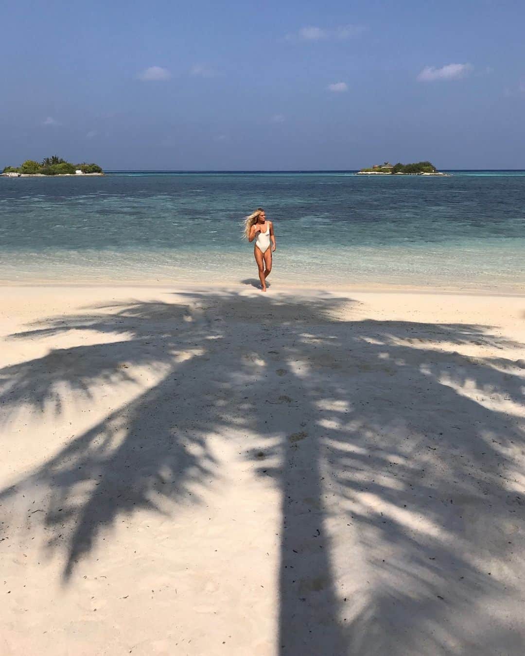 フェリシティー・パルマティアーのインスタグラム：「brb just taking a quick virtual trip to the Maldives」