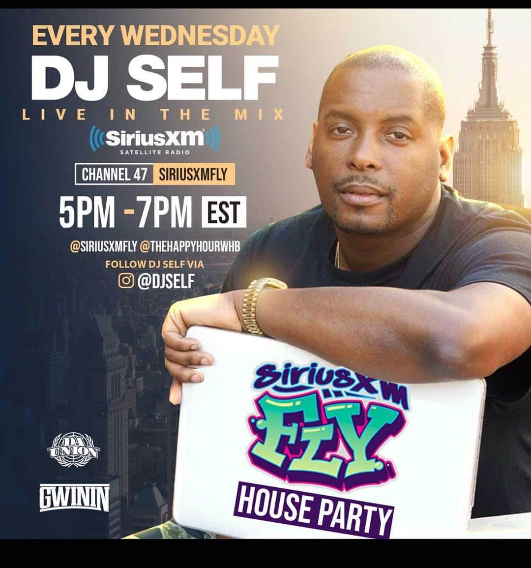 DJ Selfさんのインスタグラム写真 - (DJ SelfInstagram)「We live on @siriusxmfly  5 pm to 7pm!」10月22日 6時10分 - djself